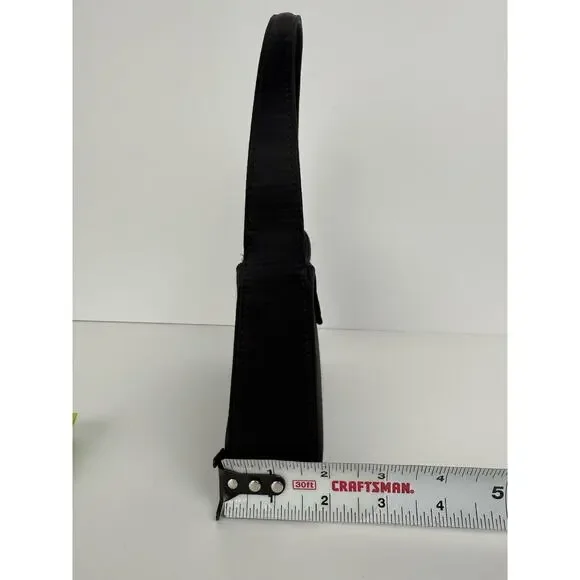 Saint Laurent Le 5 A 7 Mini YSL Women's Shoulder Bag in Black Satin - Picture 11 of 12